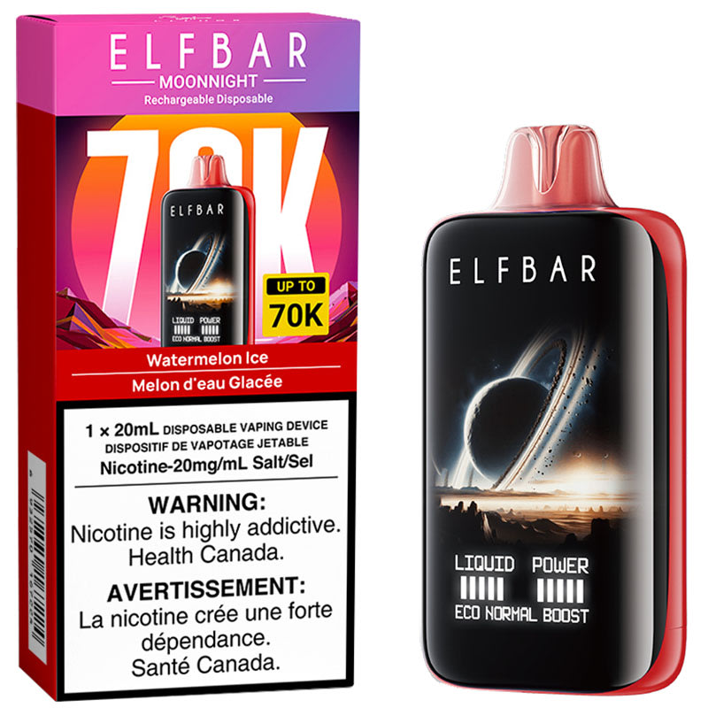 Elf Bar MoonNight 70k disposable vape – Watermelon Ice