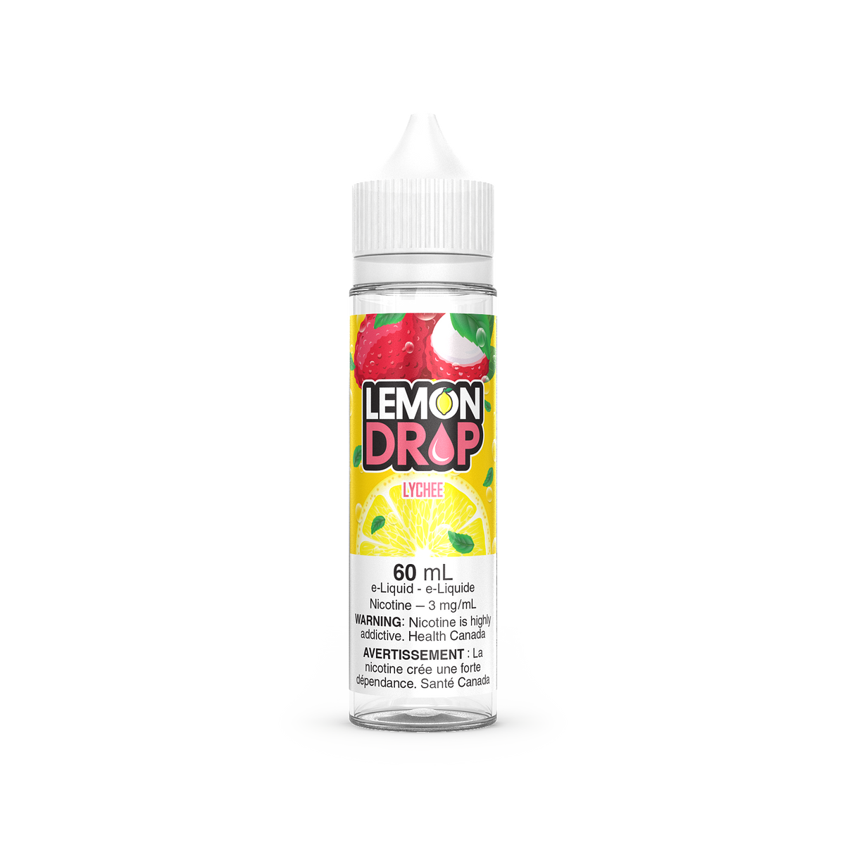 Lemon Drop Lychee e-liquid bottle
