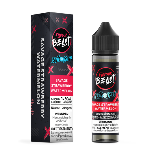 Flavour Beast - Savage Strawberry Watermelon Iced 20mg Salt Nic 60ml