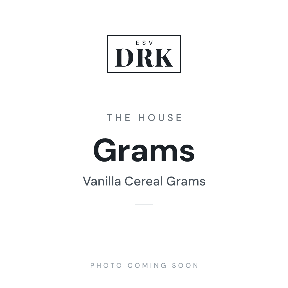 The House Grams vanilla cereal e-liquid bottle