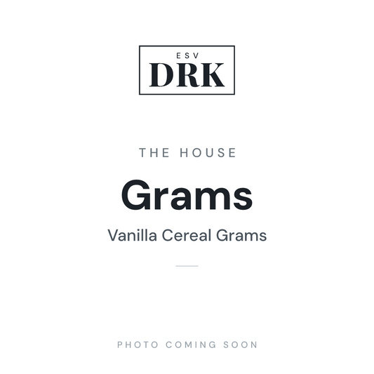 The House Grams vanilla cereal e-liquid bottle