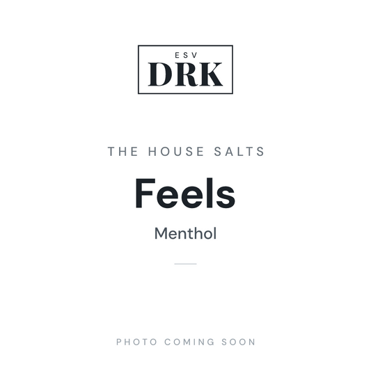 The House Salts Feels menthol nic salt e-liquid bottle