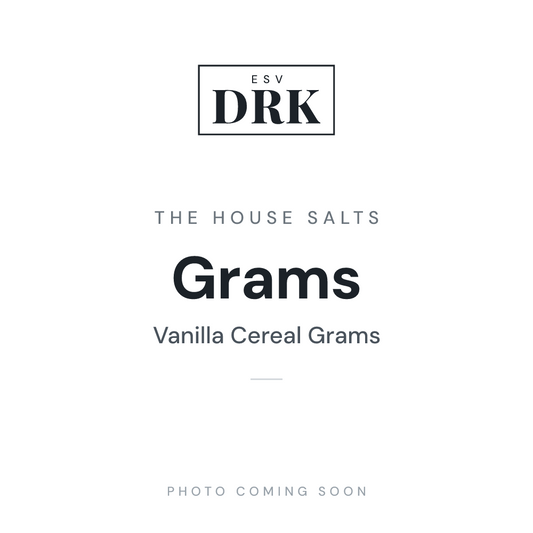 The House Salts Grams vanilla cereal nic salt e-liquid bottle