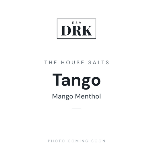 The House Salts Tango mango menthol nic salt e-liquid bottle