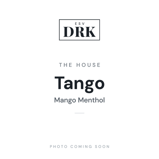 The House Tango mango menthol e-liquid bottle